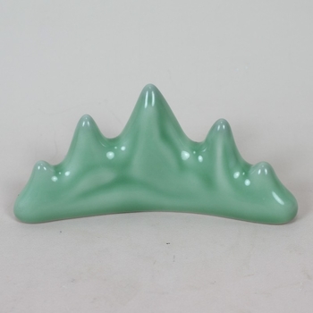 Stojan na pero z porcelánu Longquan Celadon s horským motívom, držiak na štetce a doplnok k študentským štyrom pokladom