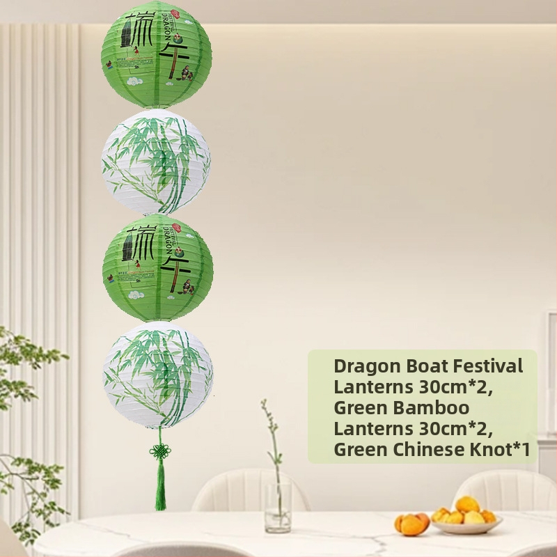 Papierové lampióny na Festival drakov, dekorácie na stĺpy, tradičné čínske lampióny, visace ozdoby DIY