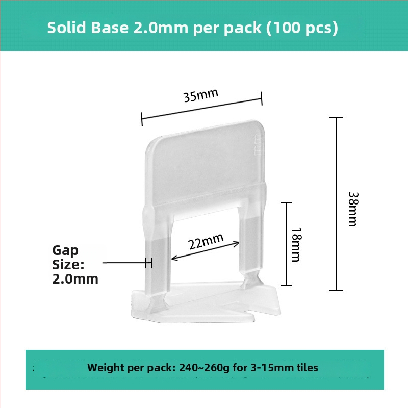 Nivelačný nástroj na dlaždice, pevný a zosilnený, určený pre domy stavané vlastným spôsobom, plastový spojovací spacer pre škáry podlahových dlaždíc