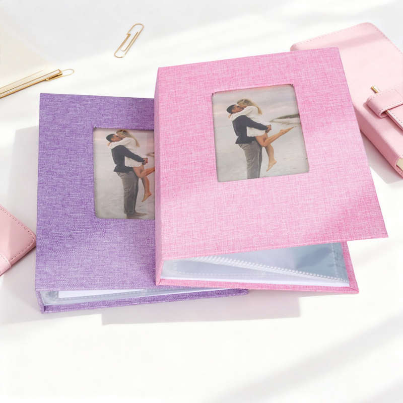 Polaroid fotoalbum s textilným obalom, 3-palcový, 26 vnútorných strán, lepiace viazanie