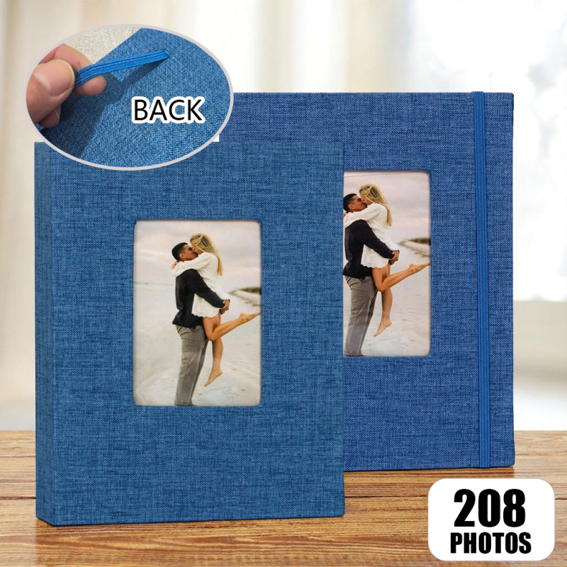 Polaroid fotoalbum s textilným obalom, 3-palcový, 26 vnútorných strán, lepiace viazanie