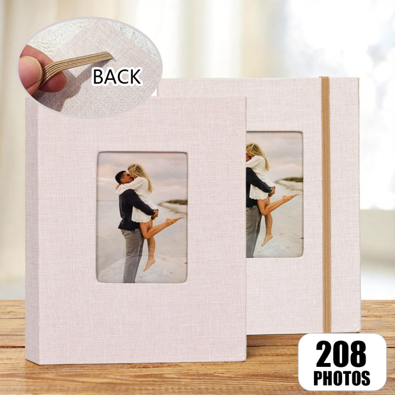 Polaroid fotoalbum s textilným obalom, 3-palcový, 26 vnútorných strán, lepiace viazanie