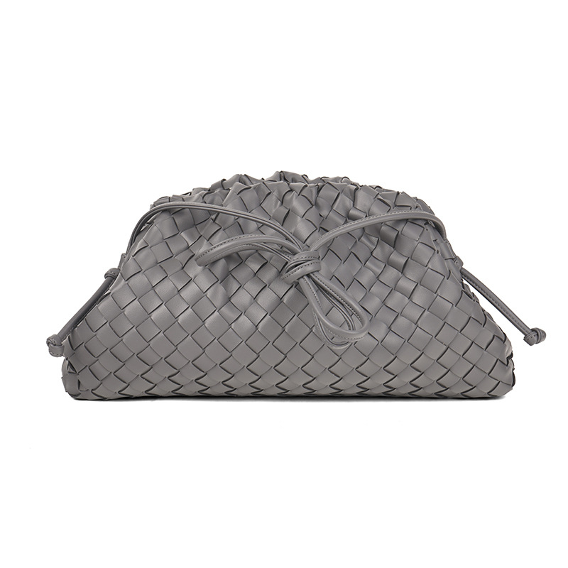 Velika Dumpling torba od PU kože, Cloud-Weave dizajn, velika kapaciteta, magnetska kopča