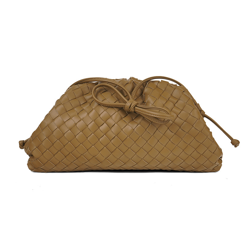 Velika Dumpling torba od PU kože, Cloud-Weave dizajn, velika kapaciteta, magnetska kopča
