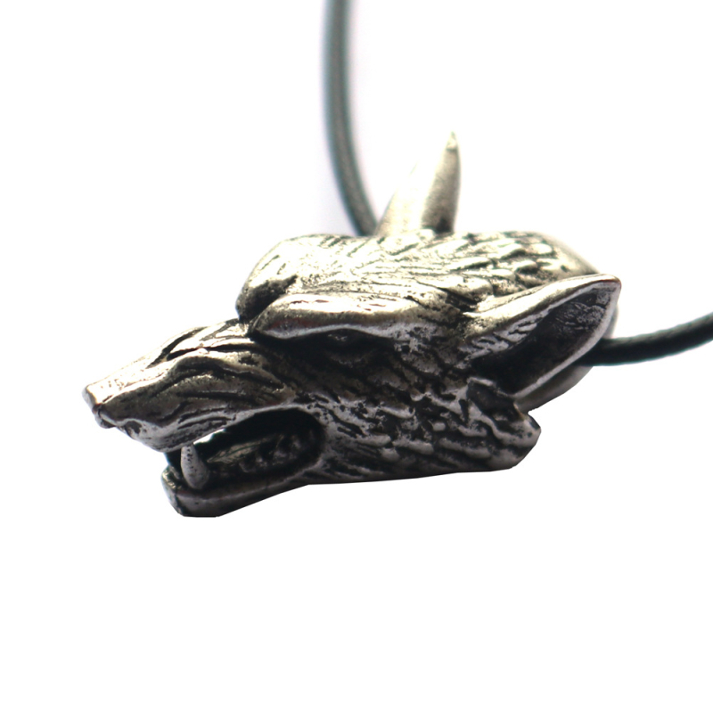 Privjesak od legure s glavom vuka Viking – nordijska mitologija, unisex ogrlica