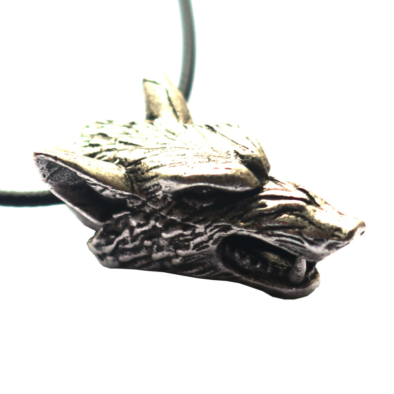 Privjesak od legure s glavom vuka Viking – nordijska mitologija, unisex ogrlica
