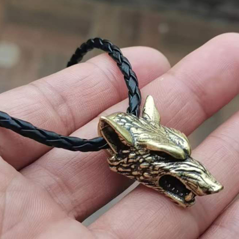 Privjesak od legure s glavom vuka Viking – nordijska mitologija, unisex ogrlica