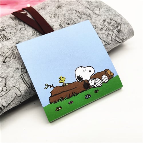 Snoopy v kórejskom štýle: prenosný poznámkový blok s lepiacimi poznámkami