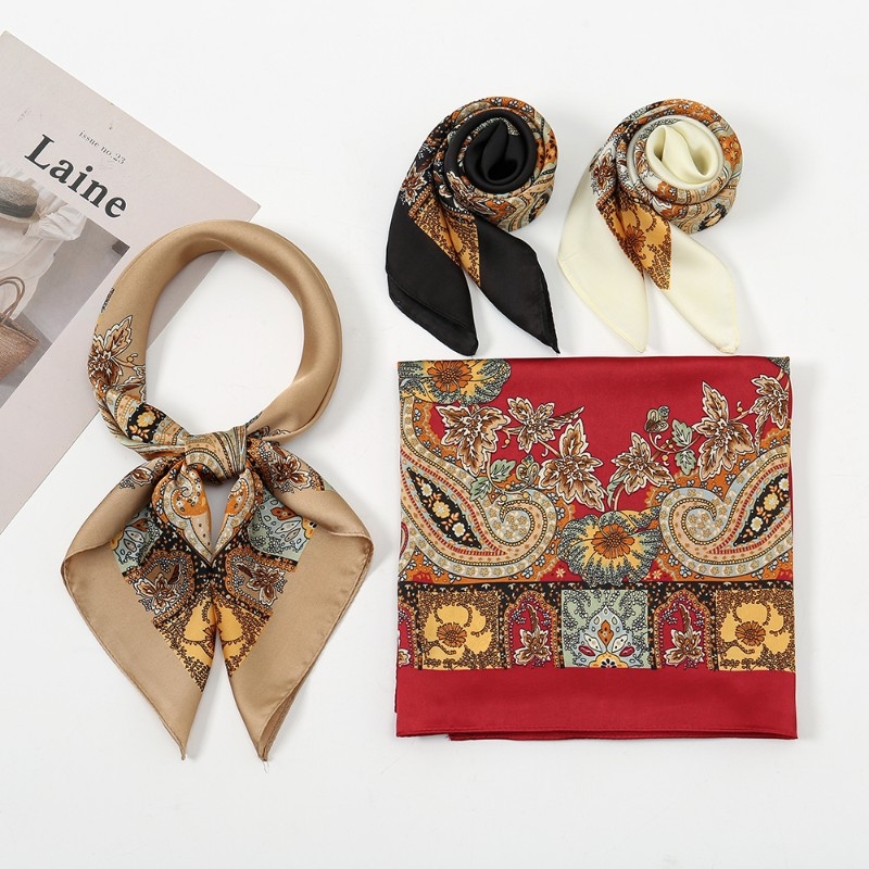 Paisley uzorak, mali kvadratni šal, vintage stil – modni dodatak za glavu i šal oko ramena