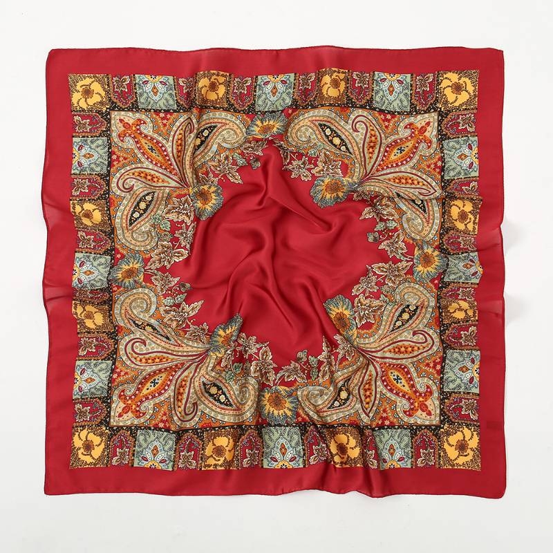 Paisley uzorak, mali kvadratni šal, vintage stil – modni dodatak za glavu i šal oko ramena