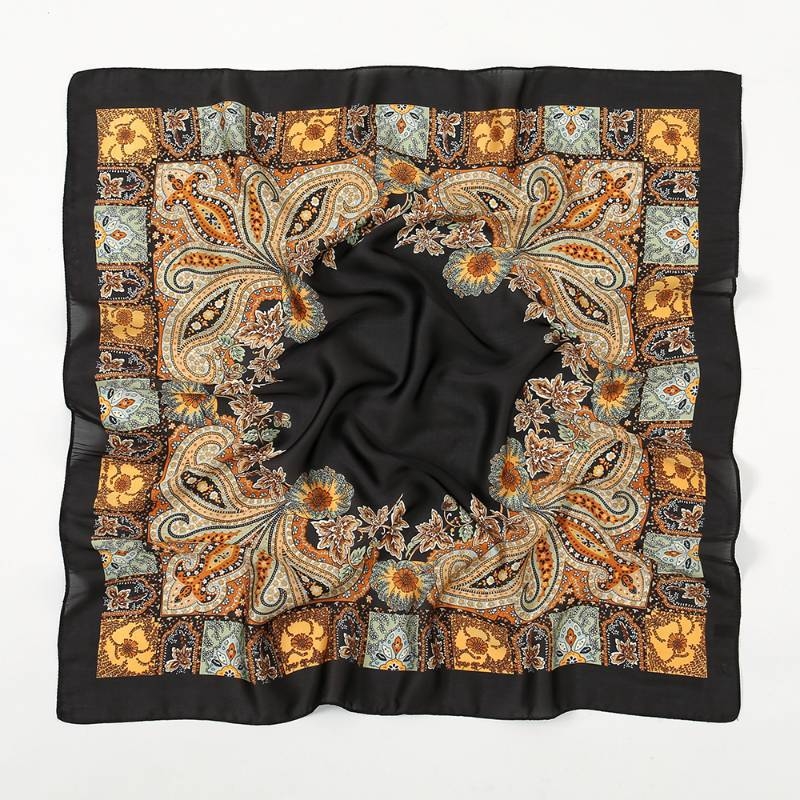 Paisley uzorak, mali kvadratni šal, vintage stil – modni dodatak za glavu i šal oko ramena