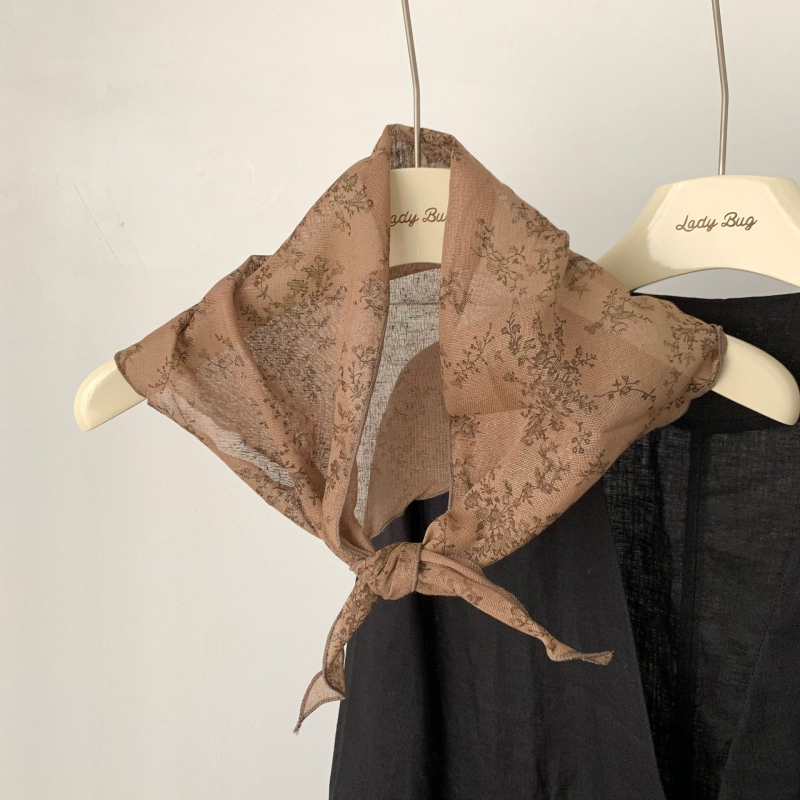 Vintage trokutasti šal za žene – korejskog stila, svestran mali kvadratni šal za glavu, lagani modni dodatak
