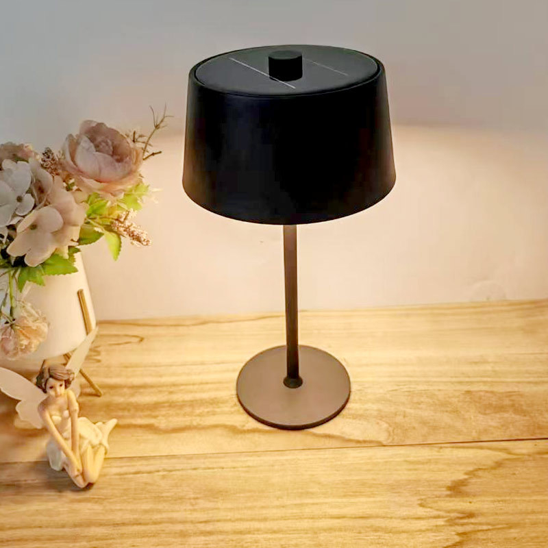 Solárna stolná lampa s integrovanou batériou a USB nabíjaním, nočná lampička do spálne, jedálne a na vonkajšie použitie