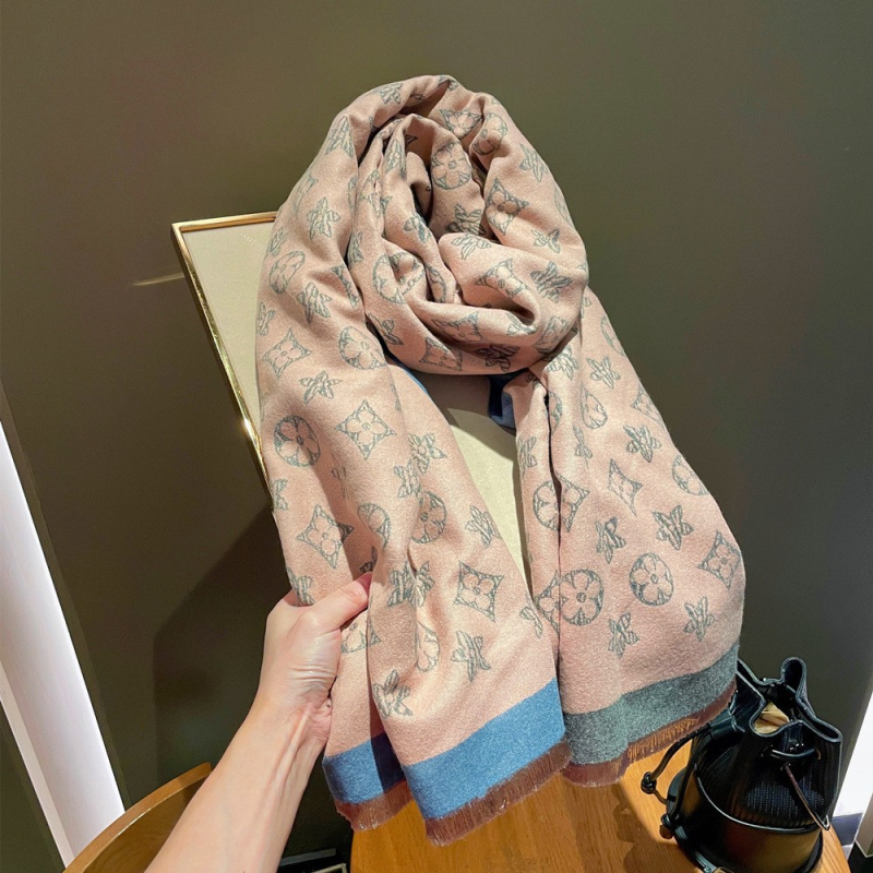 Női őszi-téli meleg sál-pelerina vintage virágmintával, kétfunkciós használat, hosszú, vastag, elegáns