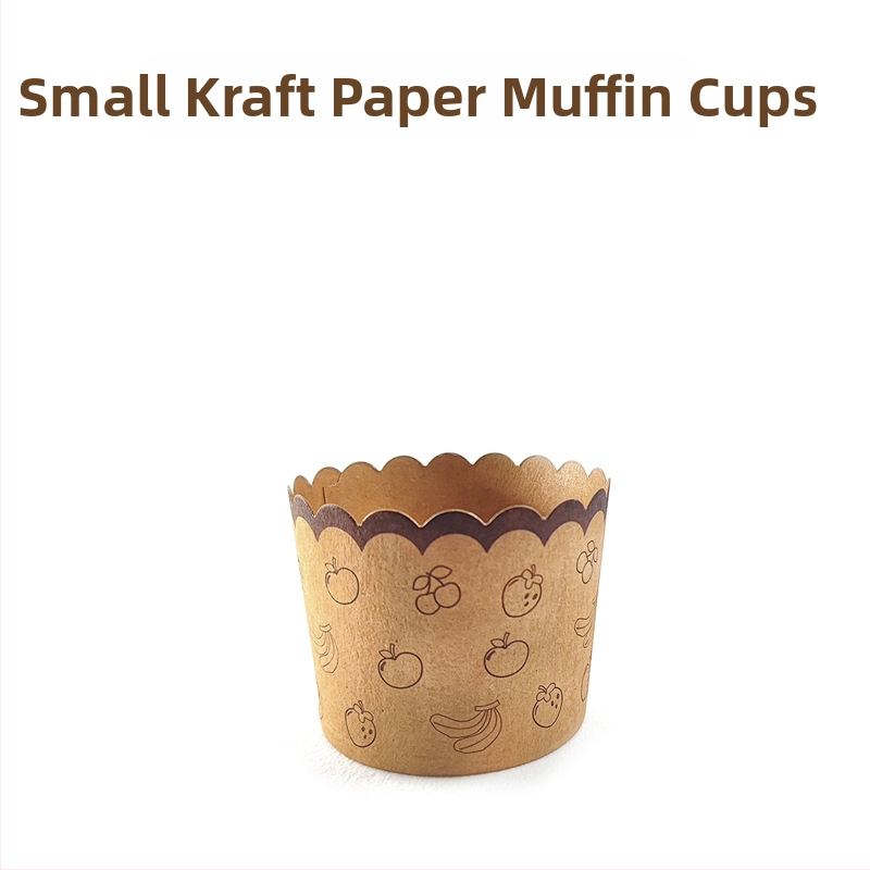 Malé formičky na muffiny z kraftového papiera, odolné voči teplu, do rúry, balenie 50 kusov