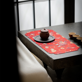 Moji Zen suchá podložka na čaj pre čajovú ceremóniu, nový čínske štýl, 48×24 cm