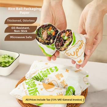 Obalový papier na sendviče s PE povlakom pre ryžové guličky, hamburgery a sushi