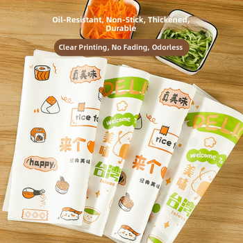 Obalový papier na sendviče s PE povlakom pre ryžové guličky, hamburgery a sushi