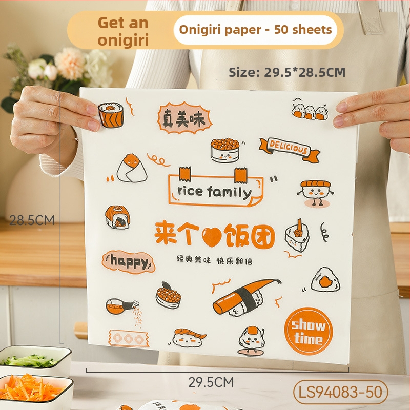 Obalový papier na sendviče s PE povlakom pre ryžové guličky, hamburgery a sushi