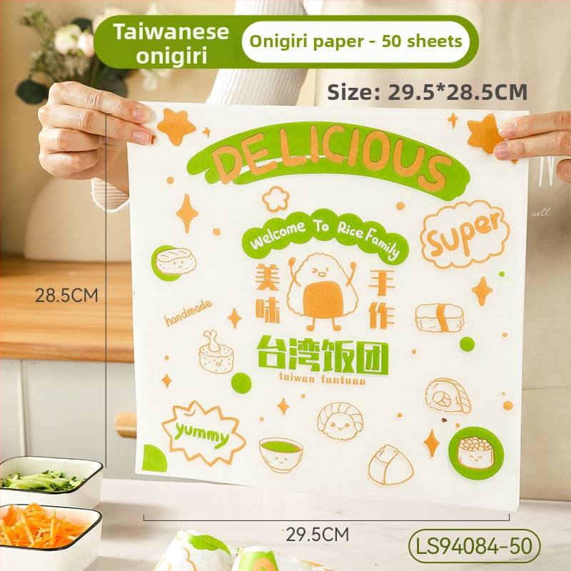 Obalový papier na sendviče s PE povlakom pre ryžové guličky, hamburgery a sushi