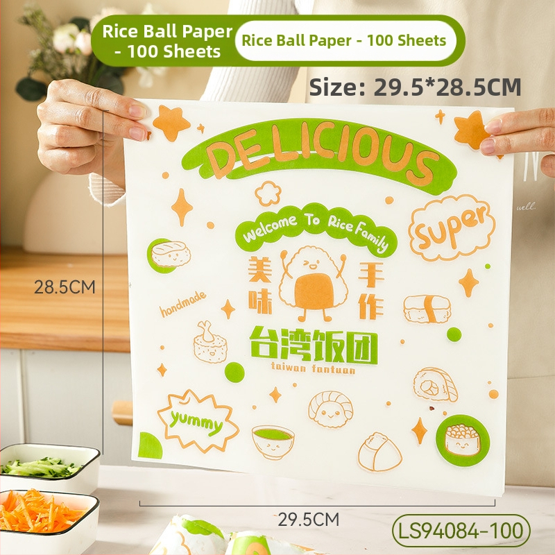 Obalový papier na sendviče s PE povlakom pre ryžové guličky, hamburgery a sushi