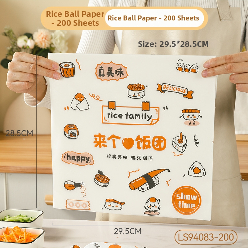 Obalový papier na sendviče s PE povlakom pre ryžové guličky, hamburgery a sushi