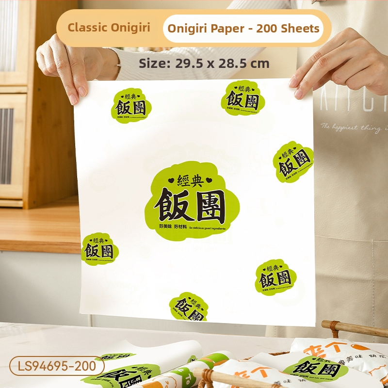 Obalový papier na sendviče s PE povlakom pre ryžové guličky, hamburgery a sushi