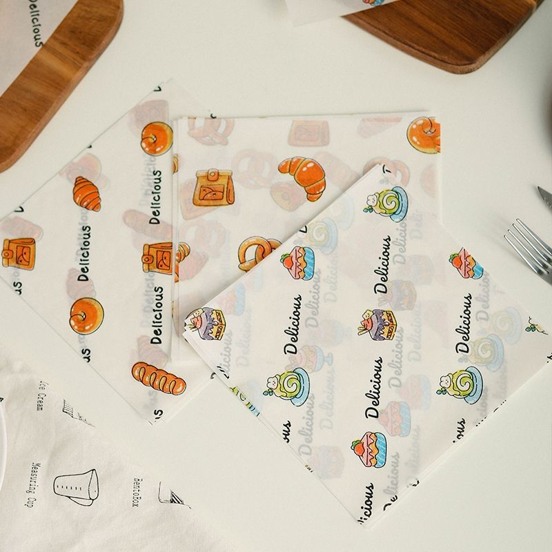Pekárovací papier proti tukom na koláče a zákusky – jednorazový, s PE povlakom