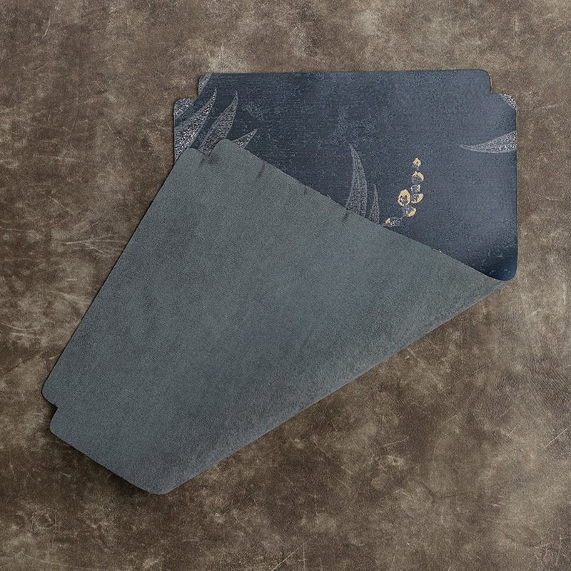 Nová čínskeho štýlu podložka na čajový stolík s runnerom, zen-inšpirovaný čajový textil, proti popáleniu, savý čajový uterák