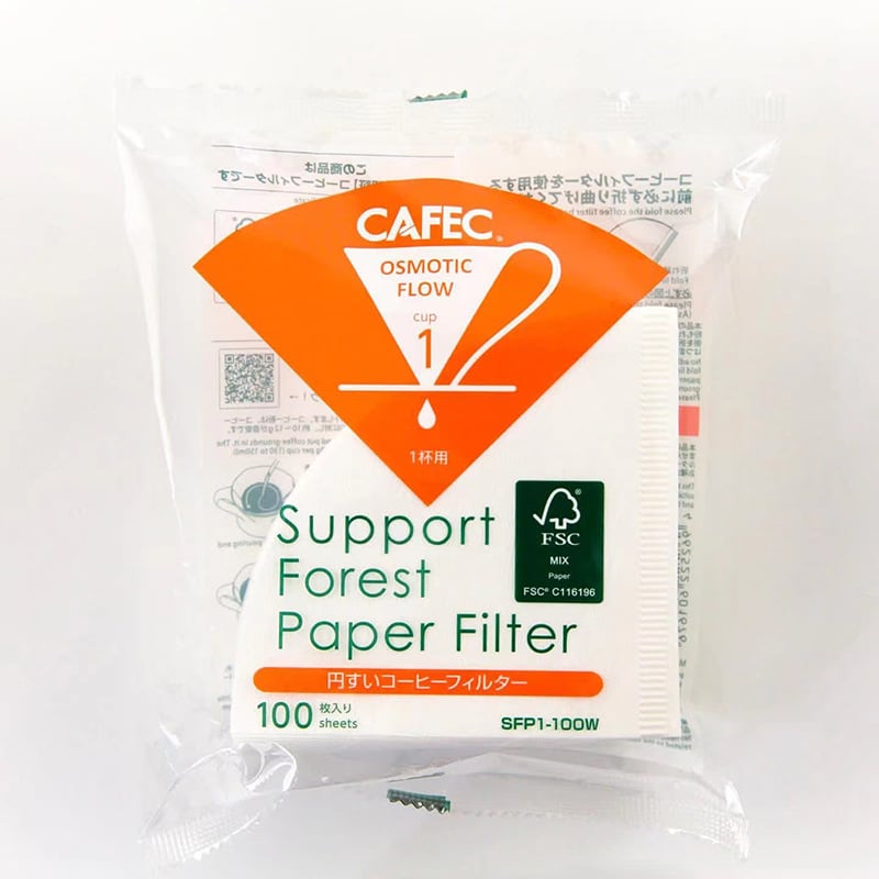 Konusový filtr papiera, originálny, potravinárska kvalita MV6 na pour-over kávu, Sanyo ECaC