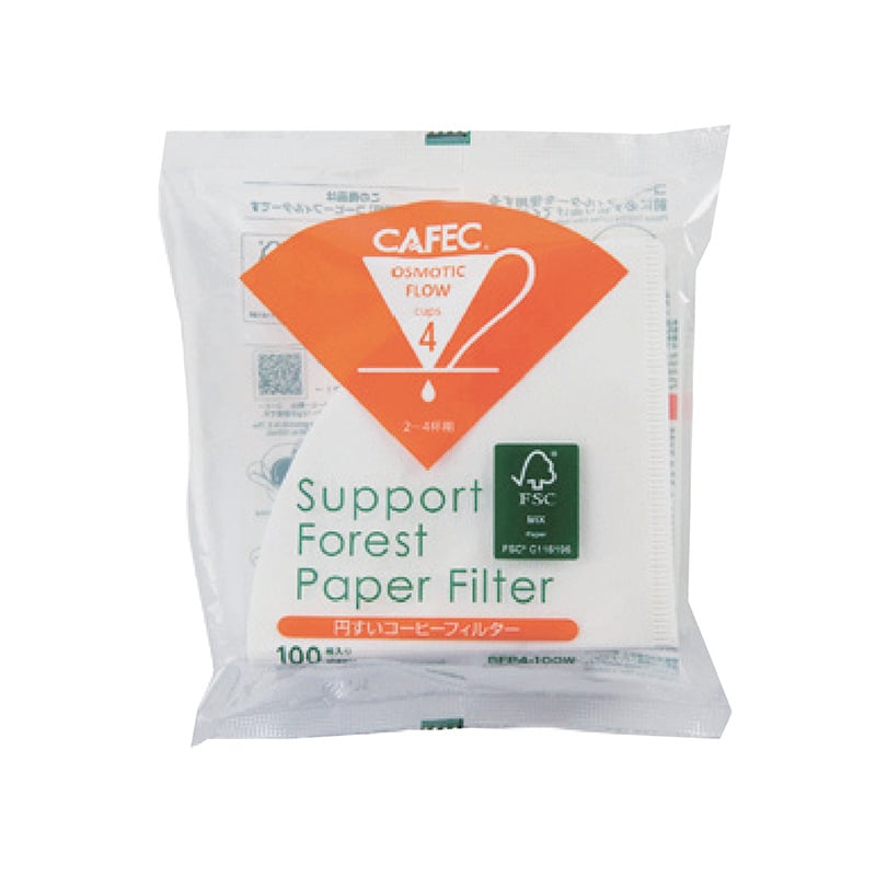 Konusový filtr papiera, originálny, potravinárska kvalita MV6 na pour-over kávu, Sanyo ECaC