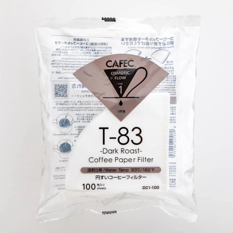 Konusový filtr papiera, originálny, potravinárska kvalita MV6 na pour-over kávu, Sanyo ECaC