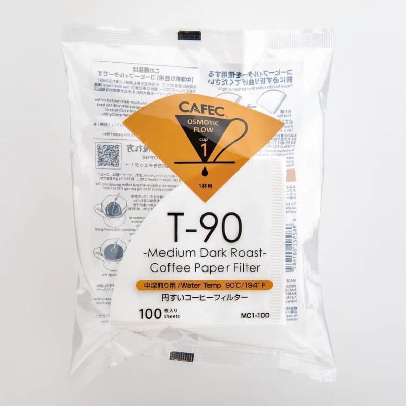 Konusový filtr papiera, originálny, potravinárska kvalita MV6 na pour-over kávu, Sanyo ECaC