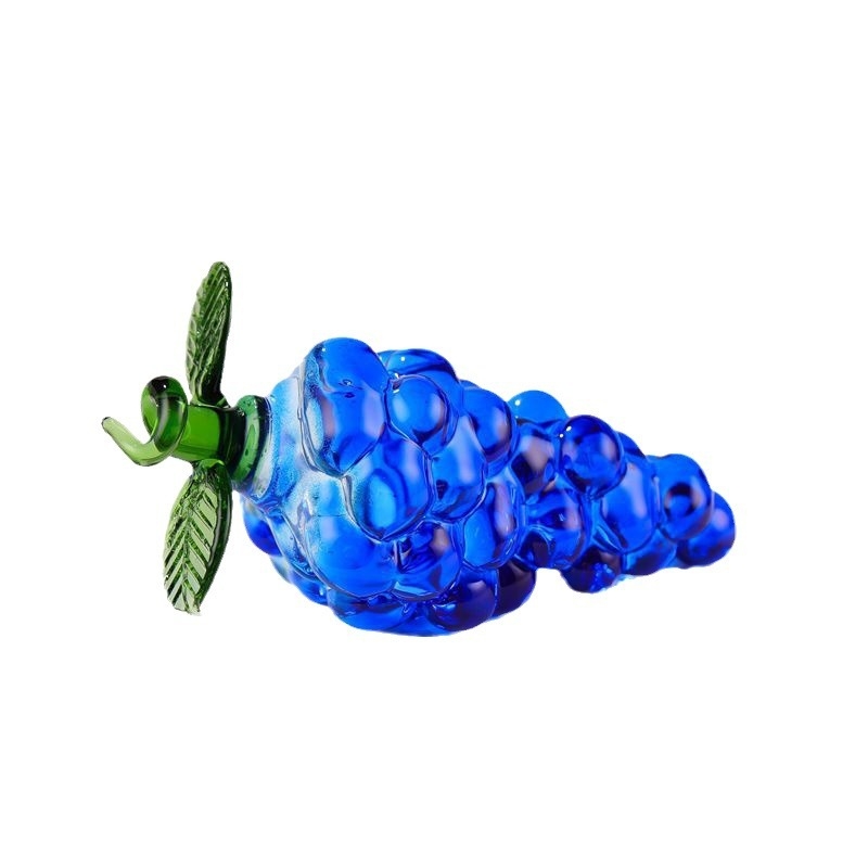 Kristalne voćne figurice za dekoraciju: grožđe, ananas, jabuka, breskva