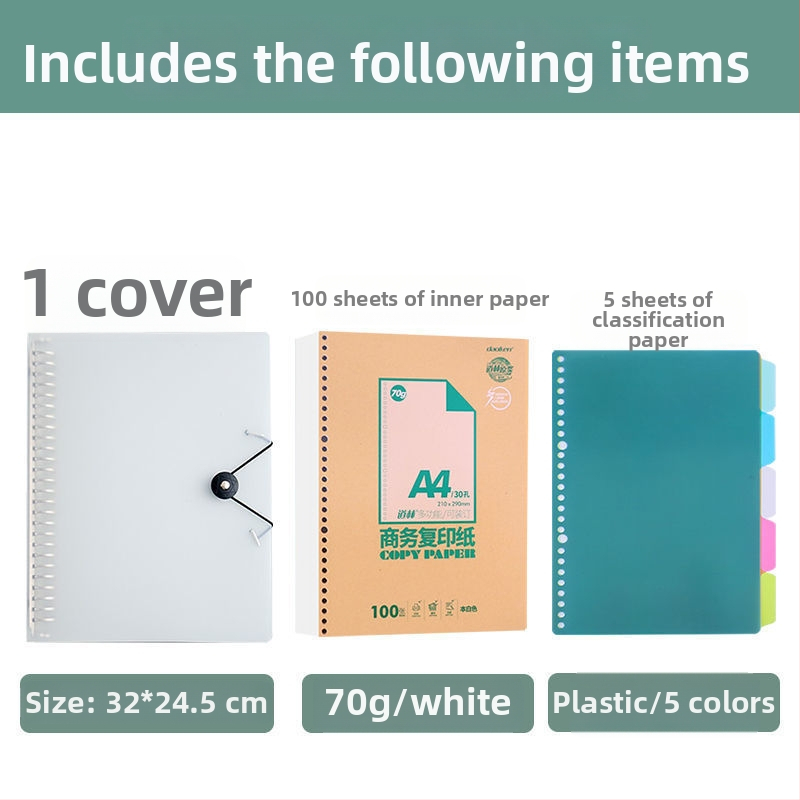 DaoLen A4 papier na domáce úlohy, B5 skicovacie listy, prázdny hrubší kopírovací papier, vhodný na viazanie do zošita