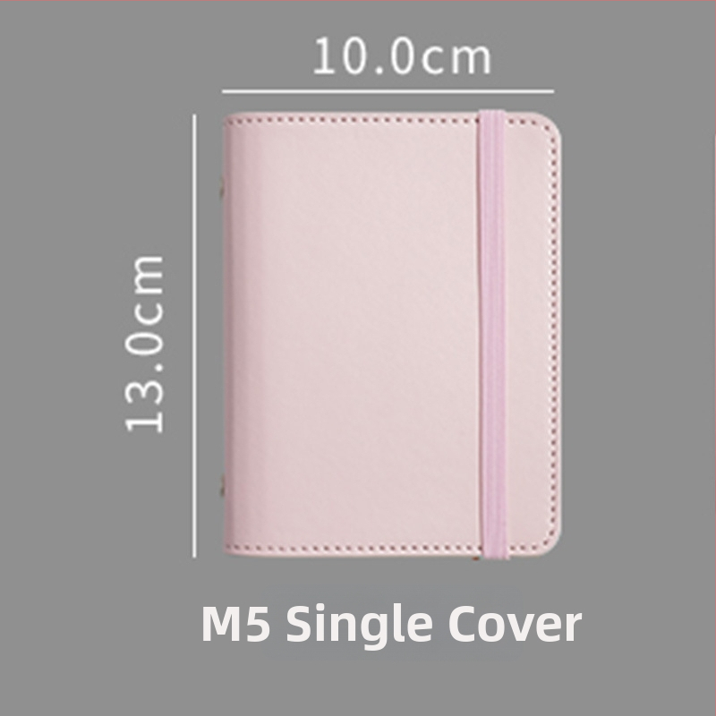 M8Pu binder zošit pre študentov a deti, cestovný zápisník v pastelových farbách, 42 strán, Dowling papier, rozmer 10x13 cm, 5 dier