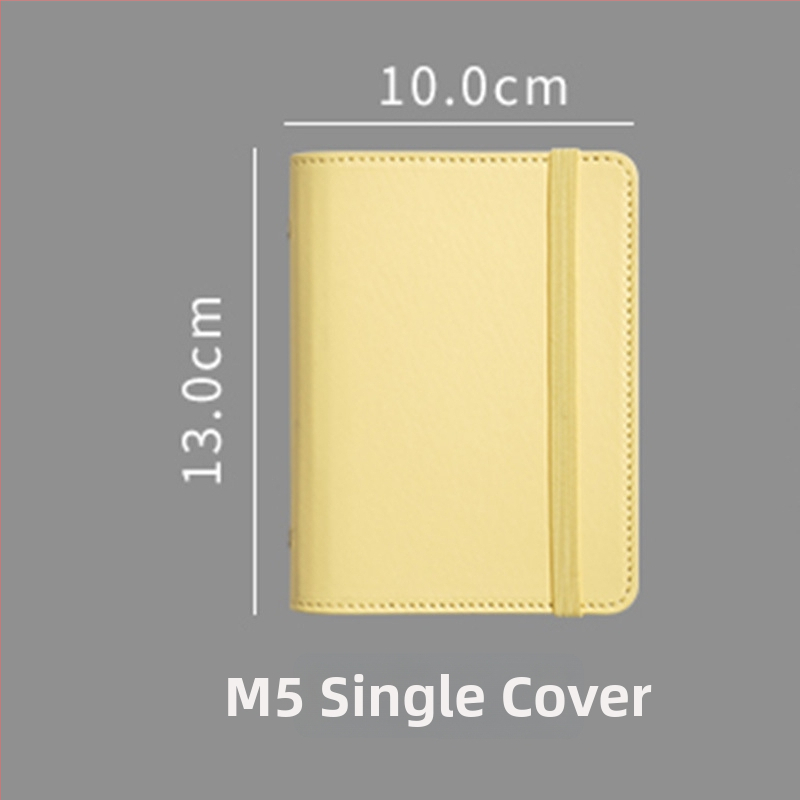 M8Pu binder zošit pre študentov a deti, cestovný zápisník v pastelových farbách, 42 strán, Dowling papier, rozmer 10x13 cm, 5 dier