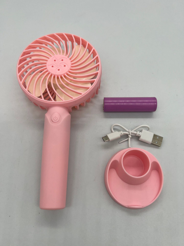 Mini prenosný USB ventilátor – stolný a ručný, pre internát a vonkajšie použitie, 3 rýchlosti, vymeniteľná batéria, nabíjanie cez USB