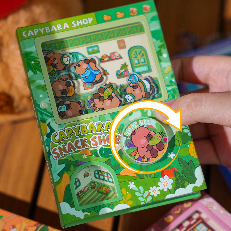 Senyou Vreckový zápisník s mašinou Gashapon, farebný kryt, denník na uvoľnenie stresu