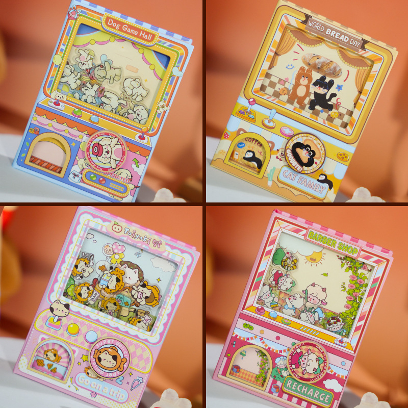 Senyou Vreckový zápisník s mašinou Gashapon, farebný kryt, denník na uvoľnenie stresu