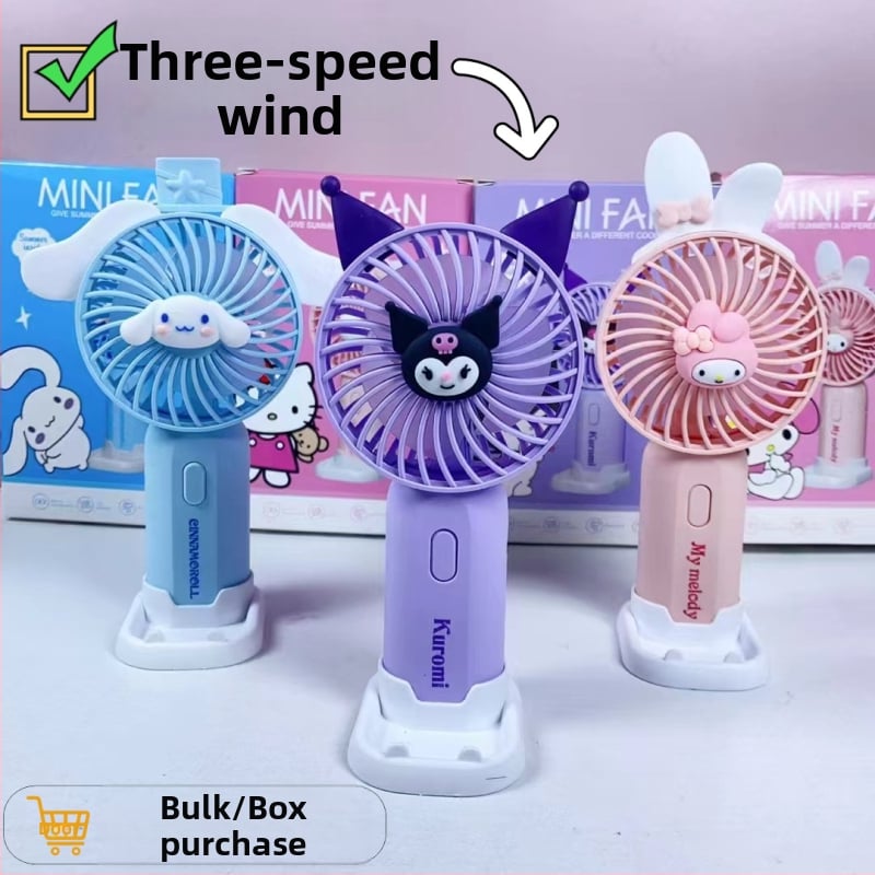Ventilator USB portabil cu figură de desen animat – mini, cadou pentru copii, model 677-95