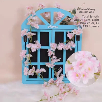 Umelé vetvy sakury na stropný dekor, plastové strapce pre výzdobu svadby