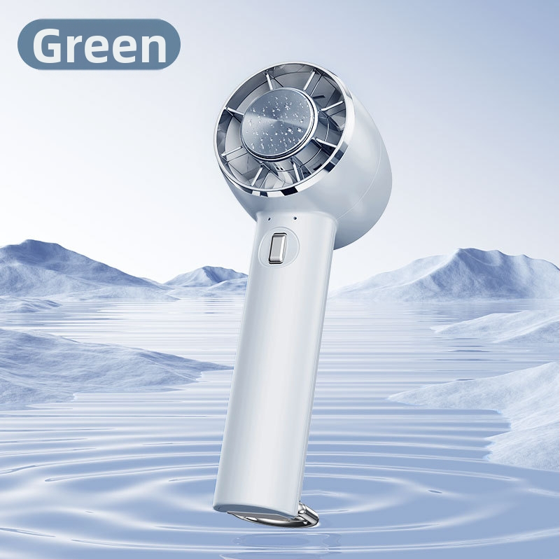Xin Yi Duo Ručný ventilátor s chladením polovodičovým efektom, USB nabíjateľný, prenášateľný stolný ventilátor do vonkajšieho prostredia, 5 lopatiek, 4 rýchlosti, zabudovaná batéria 1200–2000 mAh