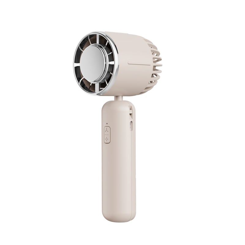 Xin Yi Duo Jéghűtéses félvezetős kézi ventilátor, USB-töltő, hordozható asztali ventilátor kültéri használatra, 5 lapát, 4 sebesség, beépített 1200–2000 mAh akkumulátor