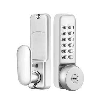 Zámok s číselným kódom pre dvere: mechanický zámok, odolný proti slnku a vode, vhodný pre dvere z hliníkovej zliatiny, kované železo, nehrdzavejúca oceľ alebo drevo, úzky rám