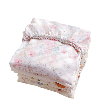 Postieľková plachta z 100% bavlnenej gázy, patchwork dizajn, leto, ochranný poťah matraca