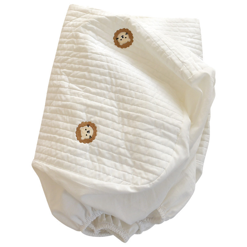 Set de lenjerie pentru copii din bumbac 100%: cearșaf cu elastic și protecție pentru saltea, design patchwork, pentru toate anotimpurile