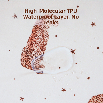 Napínacia plachta pre detskú postieľku, neprepúšťajúca moč, 100% bavlna, trieda A, veľká matracová pokrývka