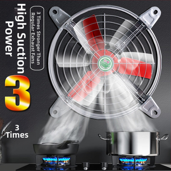Priemyselný výfukový ventilátor s vysokým výkonom, tichý, pre kuchynskú ventiláciu s vysokou rýchlosťou