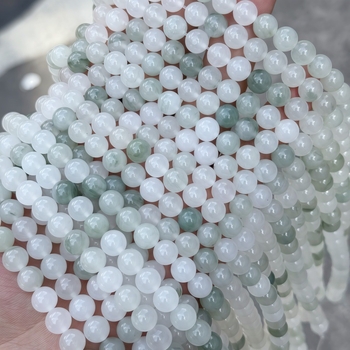 Zeleni nefrit perle, kružnog oblika, 8 mm, za DIY narukvicu — perle za izradu nakita